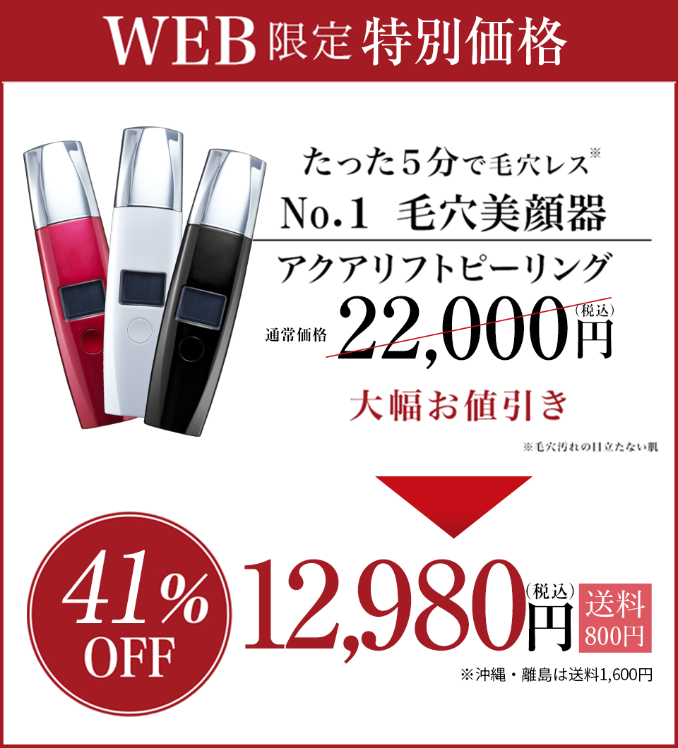 WEB限定特別セット 約51％OFF 通常価格単品合計20,000円（税抜）がセット特別価格9,800円（税抜）